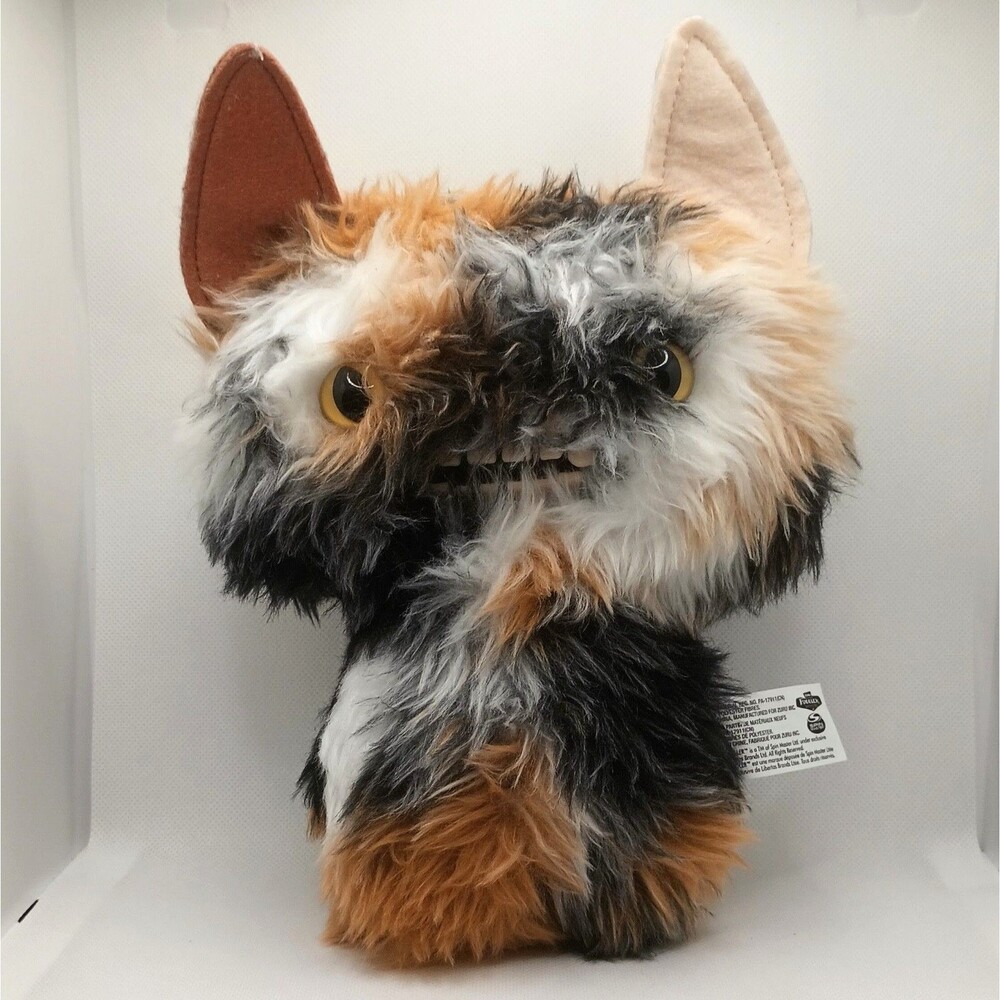 Fuggler Butt Ugly Pets Cheezee Calico Plush Cat 10" Excellent Condition